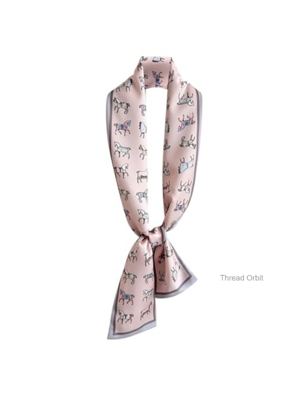 Satin Silk Feel Long Skinny Scarf Purse Handbag Head Wrap